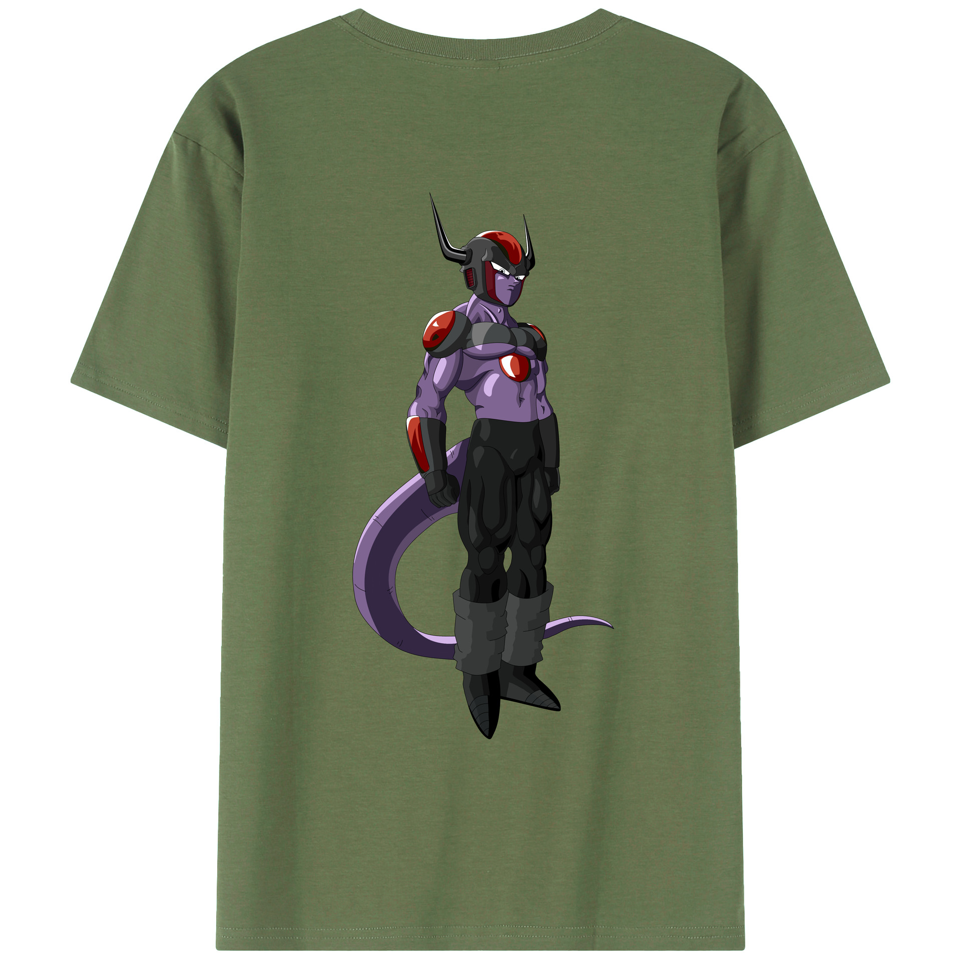 （画像用） ドラゴンボール フリーザ DRAGON BALL Frieza 綿100％ メンズ半袖Tシャツ（バックプリント） 通気性